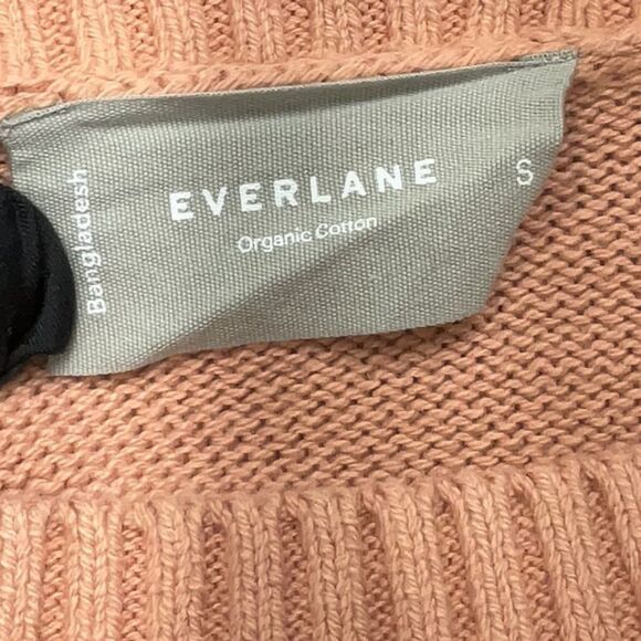 Everlane Organic Cotton The Boxy Everyday Sweater Light Pink Small - Picture 6 of 7